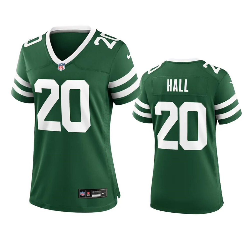Women's New York Jets #20 Breece Hall Green 2024 Stitched Football Jersey(Run Small)
