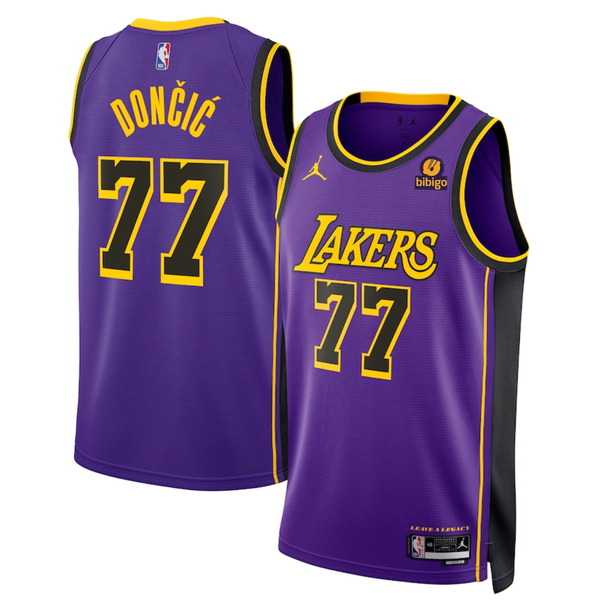 Men's Los Angeles Lakers #77 Luka Dončić Purple 2025 Statement Edition Stitched Basketball Jersey Men's Los Angeles Lakers #77 Luka Dončić Purple 2025 Statement Edition Stitched Basketball Jersey
