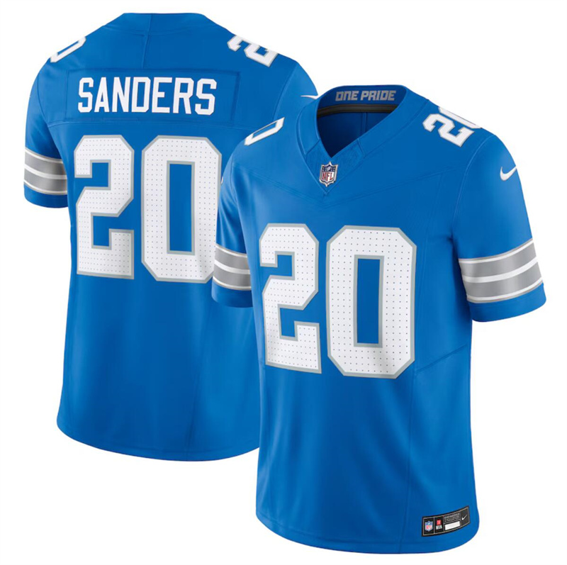 Youth Detroit Lions #20 Barry Sanders Blue 2024 F.U.S.E. Vapor Limited Stitched Jersey