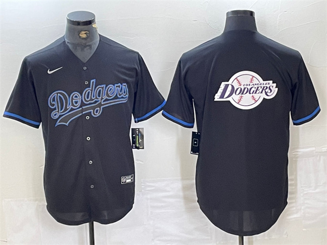Men's Los Angeles Dodgers Team Big Logo Black Fashion Stitched Baseball Jersey 003 Men's Los Angeles Dodgers Team Big Logo Black Fashion Stitched Baseball Jersey 003