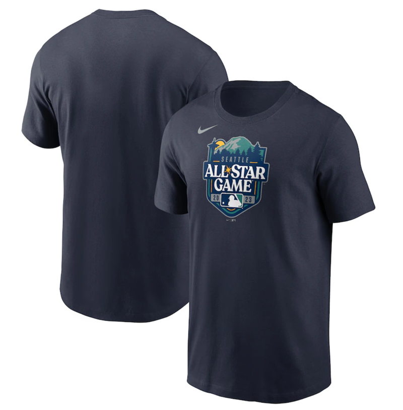 Men's All-star 2023 Navy Game Logo T-Shirt