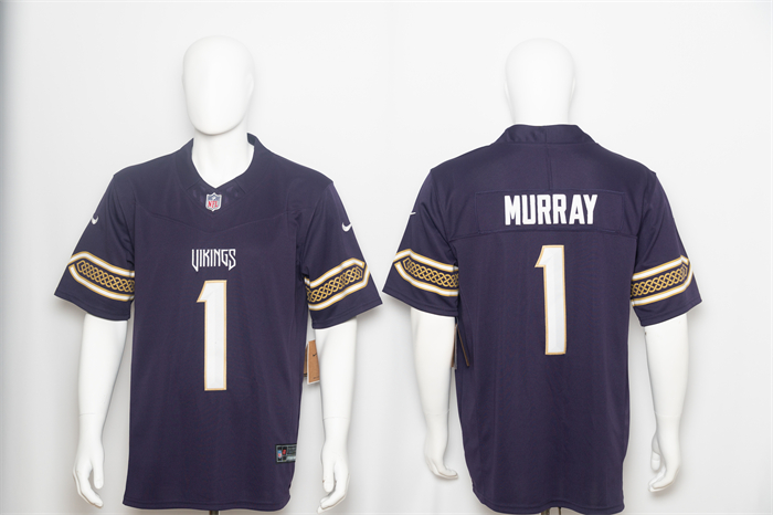 Men's Minnesota Vikings #1 Kyler Murray Deep Purple 2026 F.U.S.E. Rivalries Collection Limited Stitched Football Jersey