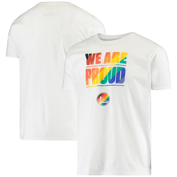 Men's Golden State Warriors 2022 White We Are Proud T-Shirt