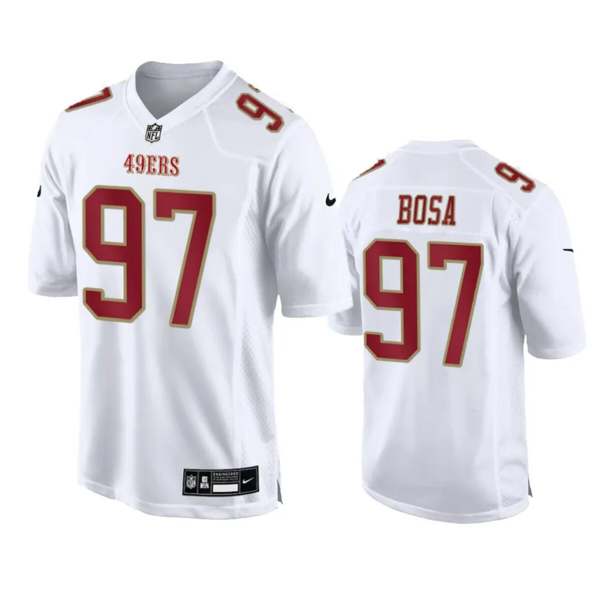 Men's San Francisco 49ers #97 Nick Bosa White Fashion Vapor Untouchable Limited Stitched Football Jersey