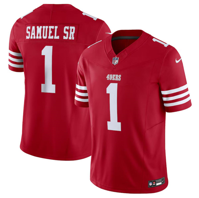 Men's San Francisco 49ers #19 Deebo Samuel Red 2024 F.U.S.E. Vapor Untouchable Limited Stitched Football Jersey