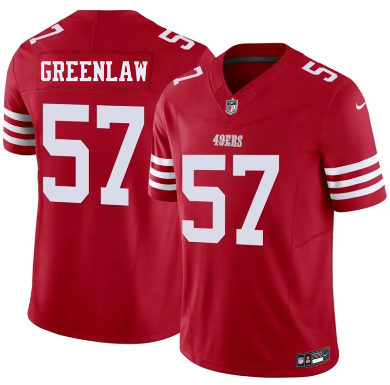 Men's San Francisco 49ers #57 Dre Greenlaw Red 2026 F.U.S.E. Vapor Untouchable Limited Stitched Football Jersey