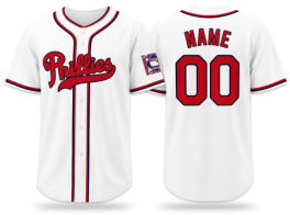 Men's Philadelphia Phillies Active Player Custom White 2026 Field of Dreams Stitched Baseball Jersey