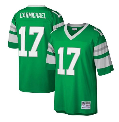 Men's Philadelphia Eagles Custom Green Mitchell & Ness Stitched Jersey Men's Philadelphia Eagles Custom Green Mitchell & Ness Stitched Jersey