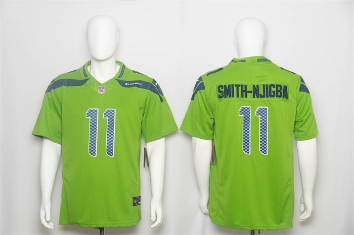 Men's Seattle Seahawks #11 Jaxon Smith-Njigba Green 2026 F.U.S.E. Vapor Untouchable Limited Stitched Football Jersey