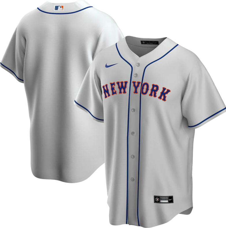 Men's New York Mets Blank Grey Cool Base Stitched Jersey