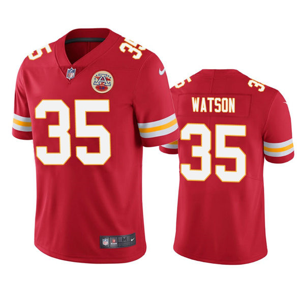 Men's Kansas City Chiefs #35 Jaylen Watson Red Vapor Untouchable Limited Stitched Football Jersey Men's Kansas City Chiefs #35 Jaylen Watson Red Vapor Untouchable Limited Stitched Football Jersey