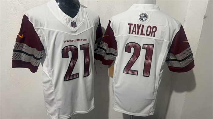 Men's Washington Commanders #21 Sean Taylor White F.U.S.E. Vapor Limited Stitched Football Jersey Men's Washington Commanders #21 Sean Taylor White F.U.S.E. Vapor Limited Stitched Football Jersey