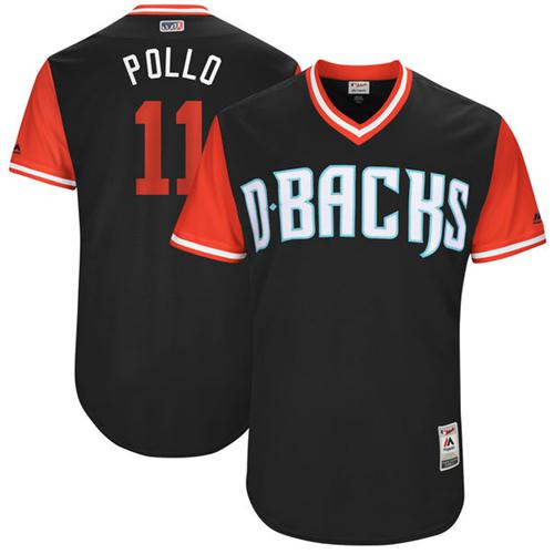 Diamondbacks #11 A. J. Pollock Black 
