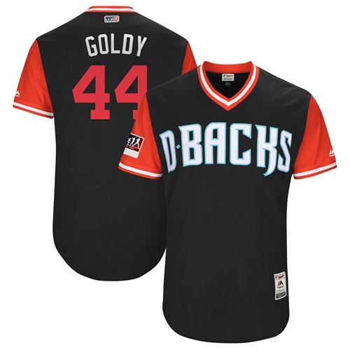 Diamondbacks #44 Paul Goldschmidt Black "Goldy" Players Weekend Authentic Stitched MLB Jersey Diamondbacks #44 Paul Goldschmidt Black "Goldy" Players Weekend Authentic Stitched MLB Jersey