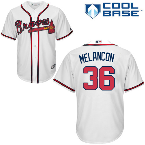 Braves #36 Mark Melancon White New Cool Base Stitched MLB Jersey