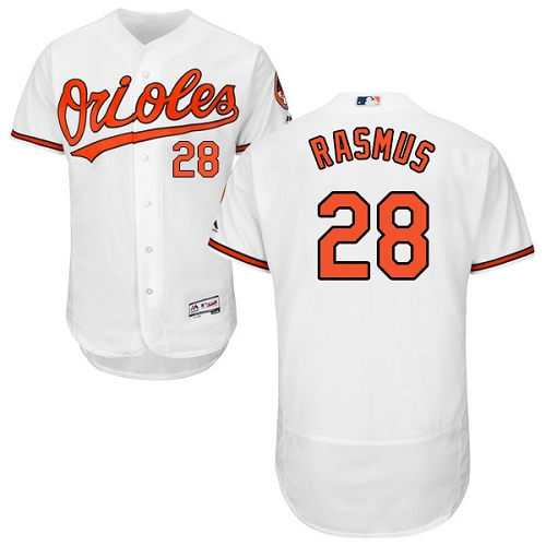 Orioles #28 Colby Rasmus White Flexbase Authentic Collection Stitched MLB Jersey