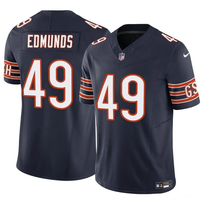 Men's Chicago Bears #49 Tremaine Edmunds Navy 2023 F.U.S.E. Vapor Stitched Football Jersey