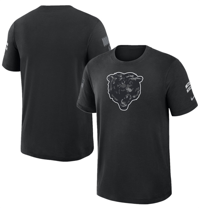 Men's Chicago Bears Black 2026 Salute to Service Sideline Dri-FIT T-Shirt
