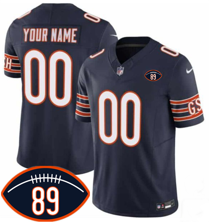 Men's Chicago Bears Active Player Men's Chicago Bears Active Player Custom Navy 2026 With Mike Ditka 89 Patch F.U.S.E. Vapor Untouchable Limited Stitched Football JerseyNavy F.U.S.E. 2026 With ''Da Coach'' Patch Limited Stitched Football Jersey
