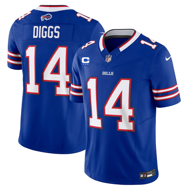 Men's Buffalo Bills #14 Stefon Diggs Blue 2023 F.U.S.E. With 3-Star C Patch Vapor Untouchable Limited Stitched Jersey