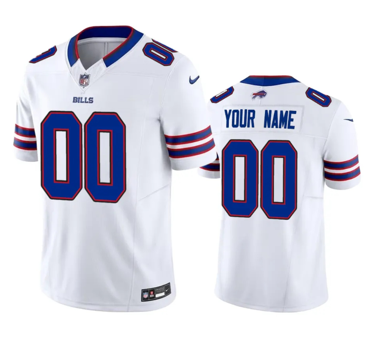 Men's Buffalo Bills Active Player Custom White 2023 F.U.S.E. Vapor Untouchable Limited Stitched Football Jersey