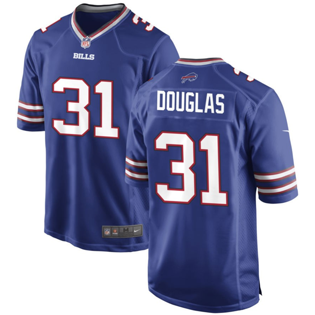 Men's Buffalo Bills #31 Rasul Douglas Blue Stitched Football Game Jersey