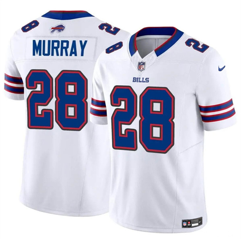 Men's Buffalo Bills #28 Latavius Murray White 2023 F.U.S.E. Vapor Untouchable Limited Stitched Football Jersey