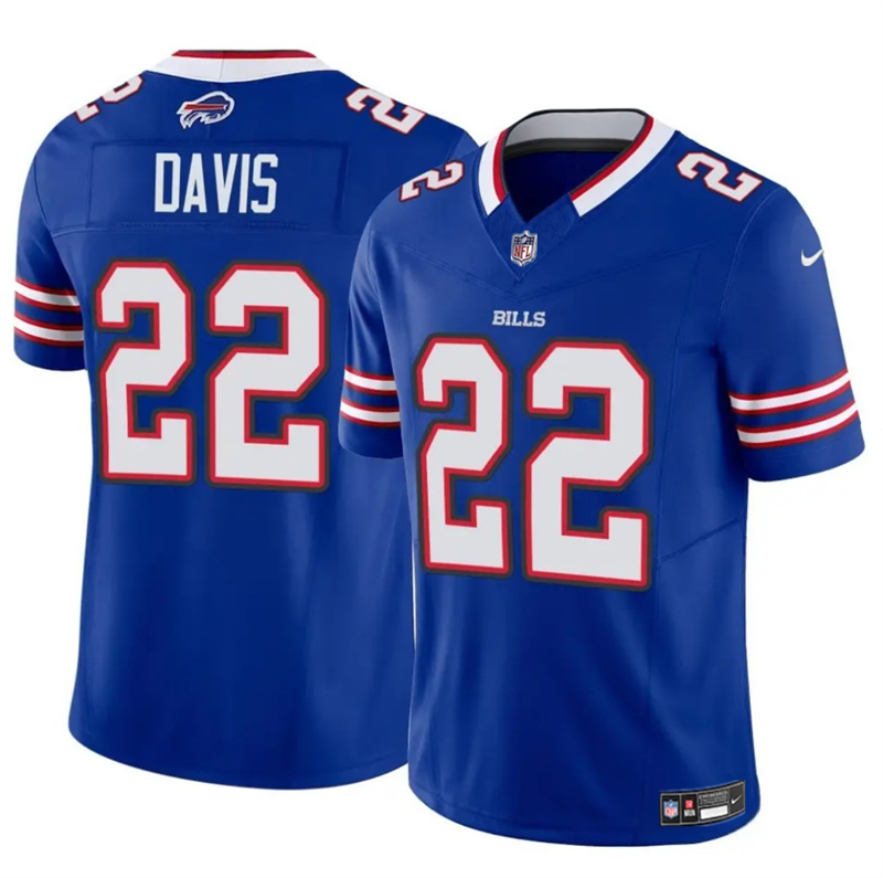 Men's Buffalo Bills #22 Ray Davis Royal 2024 F.U.S.E. Vapor Untouchable Limited Stitched Football Jersey Men's Buffalo Bills #22 Ray Davis Royal 2024 F.U.S.E. Vapor Untouchable Limited Stitched Football Jersey