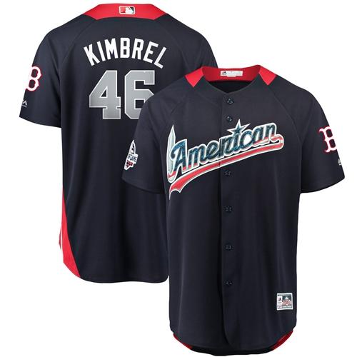 Red Sox #46 Craig Kimbrel Navy Blue 2018 All-Star American League Stitched MLB Jersey