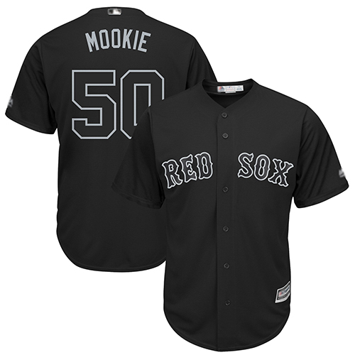 Red Sox #50 Mookie Betts Black "Mookie" Players Weekend Cool Base Stitched MLB Jersey