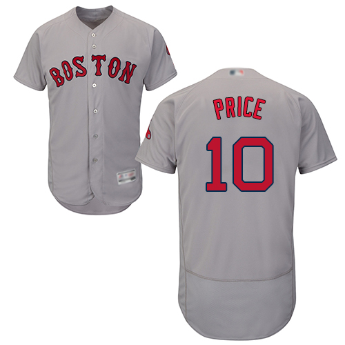 Red Sox #10 David Price Grey Flexbase Authentic Collection Stitched MLB Jersey