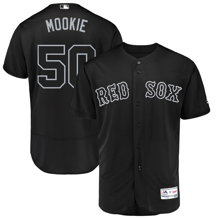 Boston Red Sox #50 Mookie Betts Mookie Majestic 2019 Players' Weekend Flex Base Authentic Player Jersey Black