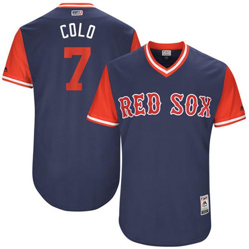 Red Sox #7 Christian Vazquez Navy "Colo" Players Weekend Authentic Stitched MLB Jersey