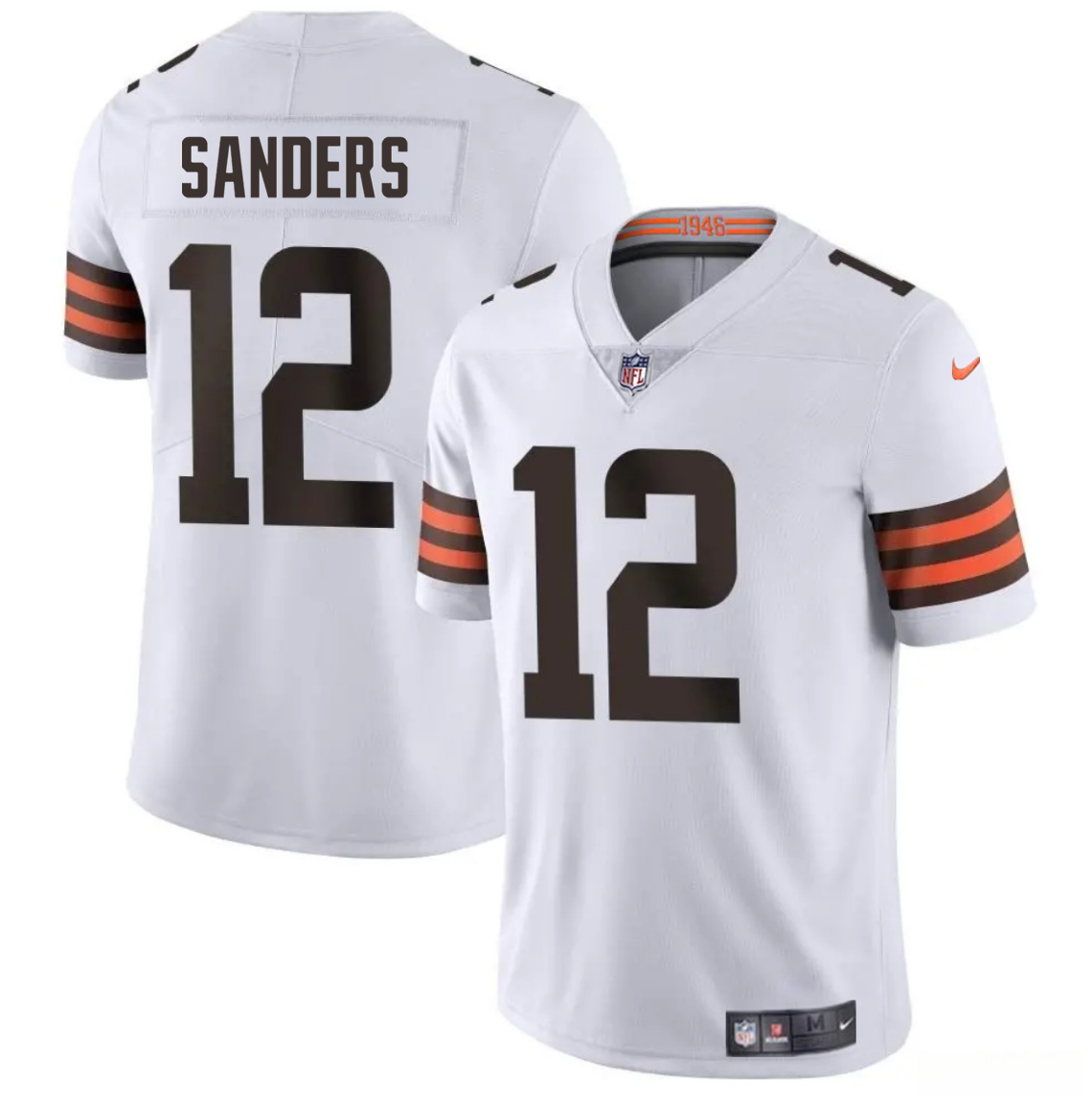 Men's Cleveland Browns #12 Shedeur Sanders White 2025 Draft Vapor Untouchable Limited Stitched Football Jersey Men's Cleveland Browns #12 Shedeur Sanders White 2025 Draft Vapor Untouchable Limited Stitched Football Jersey