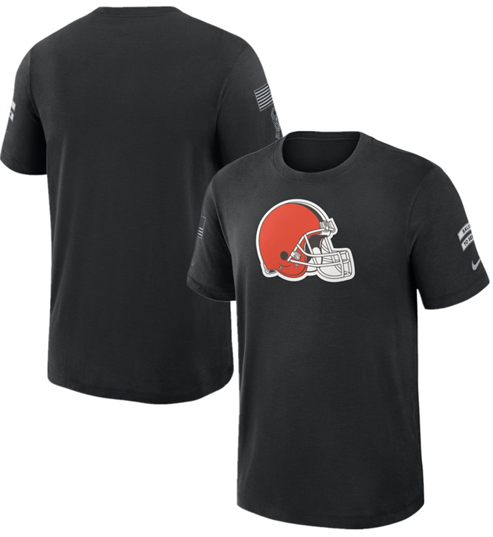 Men's Cleveland Browns Black 2026 Salute to Service Sideline Dri-FIT T-Shirt