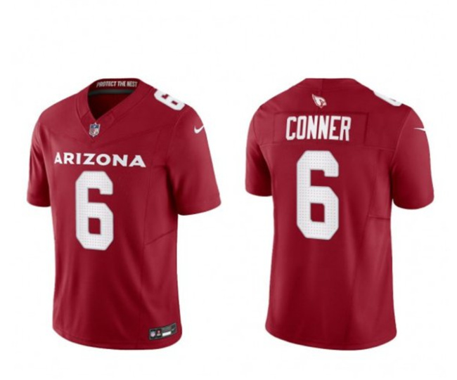 Men's Arizona Cardinals #6 James Conner Red 2023 F.U.S.E. Vapor Untouchable F.U.S.E. Limited Stitched Football Jersey
