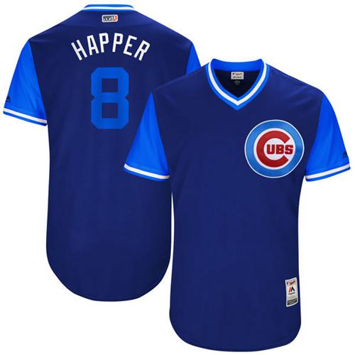 Cubs #8 Ian Happ Royal "Happer" Players Weekend Authentic Stitched MLB Jersey