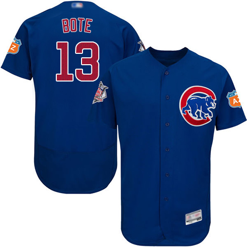 Cubs #13 David Bote Blue Flexbase Authentic Collection Stitched MLB Jersey