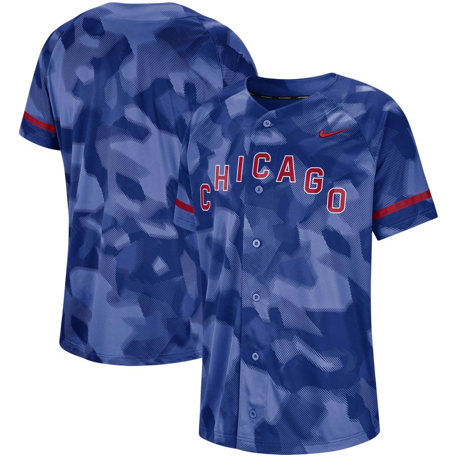Chicago Cubs Nike Camo Jersey Royal