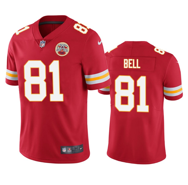 Men’s Kansas City Chiefs #81 Blake Bell Red Vapor Untouchable Limited Stitched Jersey
