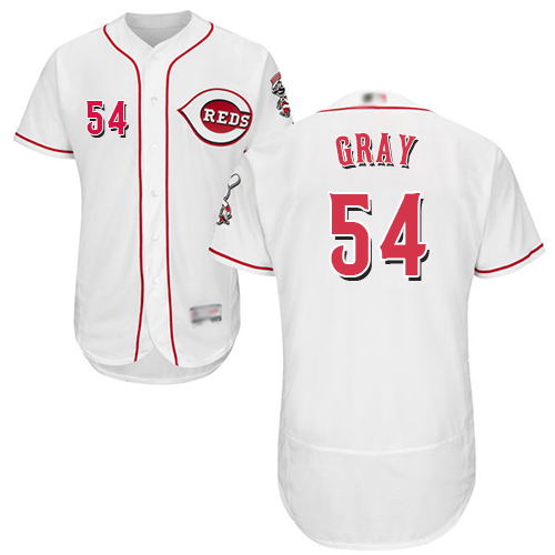 Reds #54 Sonny Gray White Flexbase Authentic Collection Stitched MLB Jersey