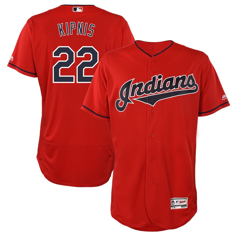 Indians #22 Jason Kipnis Scarlet 2019 Flexbase Authentic Collection Stitched MLB Jersey