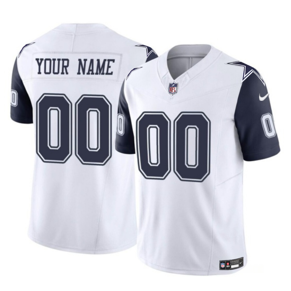 Men's Dallas Cowboys Active Player Custom White 2023 F.U.S.E Alternate Vapor Untouchable Limited Stitched Football Jersey