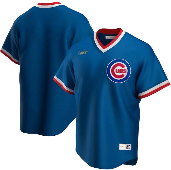Men's Chicago Cubs Blank 2020 New Blue MLB Cool Base Stitched Jersey