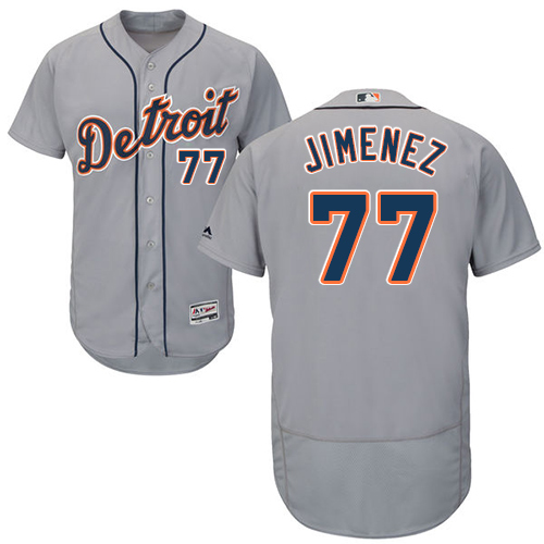 Tigers #77 Joe Jimenez Grey Flexbase Authentic Collection Stitched MLB Jersey
