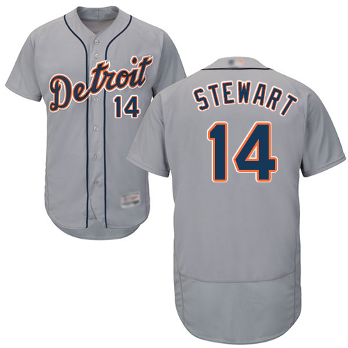 Tigers #14 Christin Stewart Grey Flexbase Authentic Collection Stitched MLB Jersey