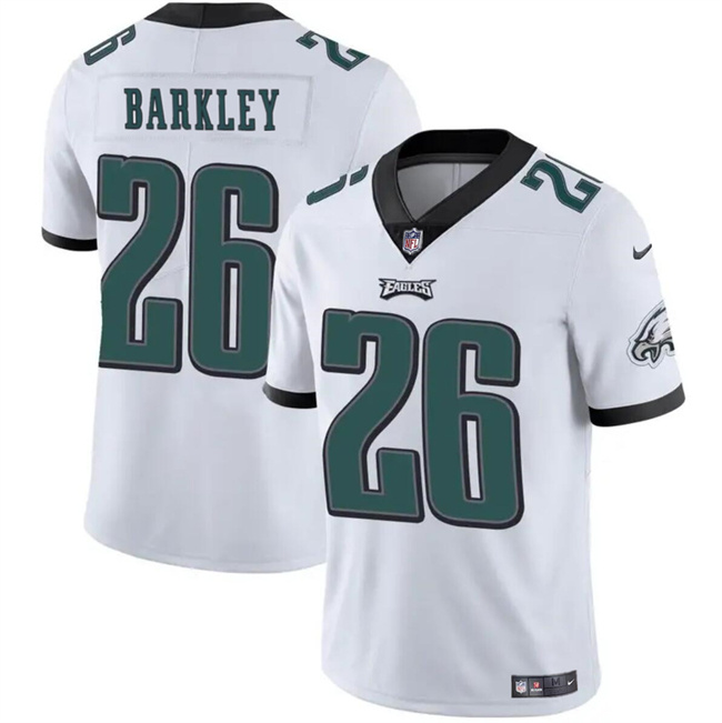 Men's Philadelphia Eagles #26 Saquon Barkley White Vapor Untouchable Limited Stitched Football Jersey