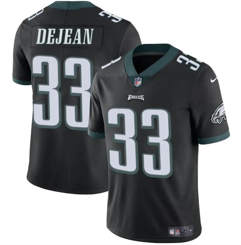Men's Philadelphia Eagles #33 Cooper DeJean Black 2024 Draft Vapor Untouchable Limited Stitched Football Jersey