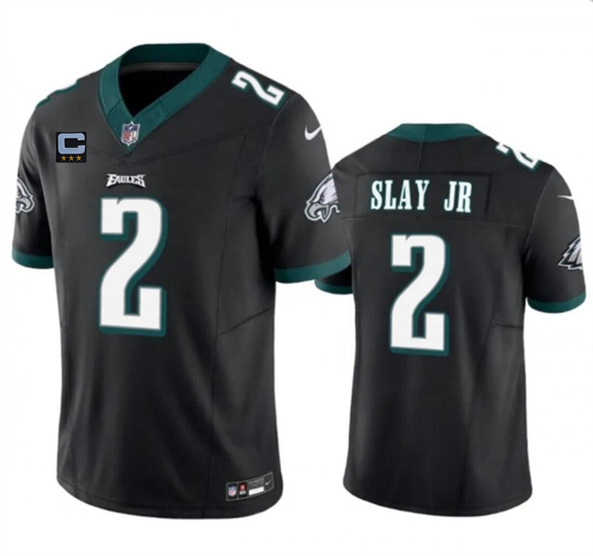Men's Philadelphia Eagles #2 Darius Slay JR Black F.U.S.E With 3-Star C Patch Vapor Untouchable Limited Stitched Football Jersey Men's Philadelphia Eagles #2 Darius Slay JR Black F.U.S.E With 3-Star C Patch Vapor Untouchable Limited Stitched Football Jersey