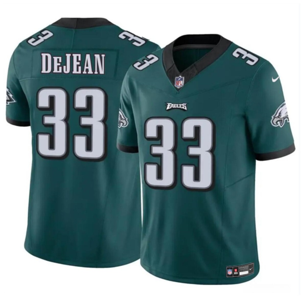 Men's Philadelphia Eagles #33 Cooper DeJean Green 2024 Draft F.U.S.E Vapor Untouchable Limited Stitched Football Jersey